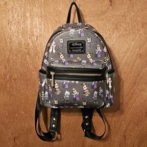 Loungefly Disney Villains Chibi Allover Backpack